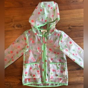 Cat & Jack Toddler Cherry Print Rain Jacket Coat